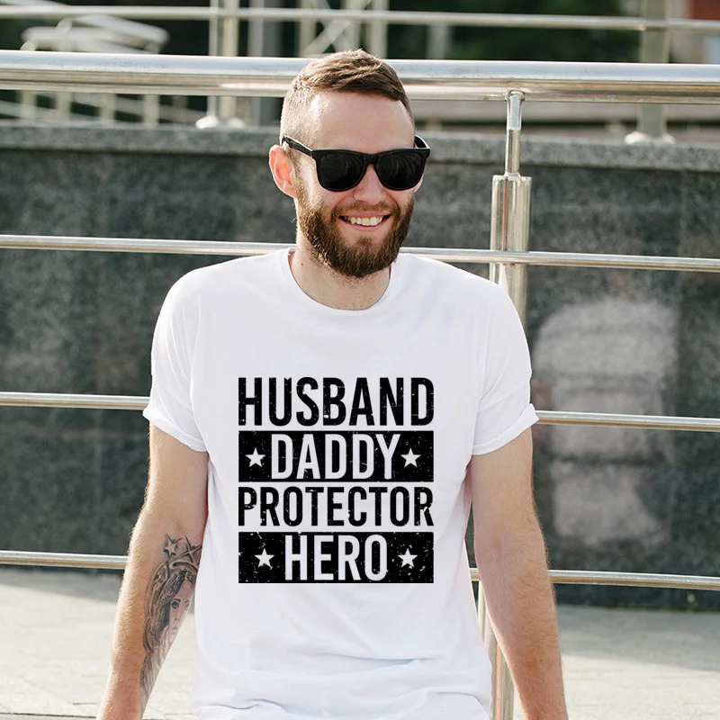 New Arrival Fathers Day Shirt - Husband Daddy Protector Hero Cotton Crazy T Shirt Special Cute Tees O-Neck Youth T-Shirt
New Arrival Fathers Day Shirt - Husband Daddy Protector Hero Cotton Crazy T Shirt Special Cute Tees O-Neck Youth T-Shirt