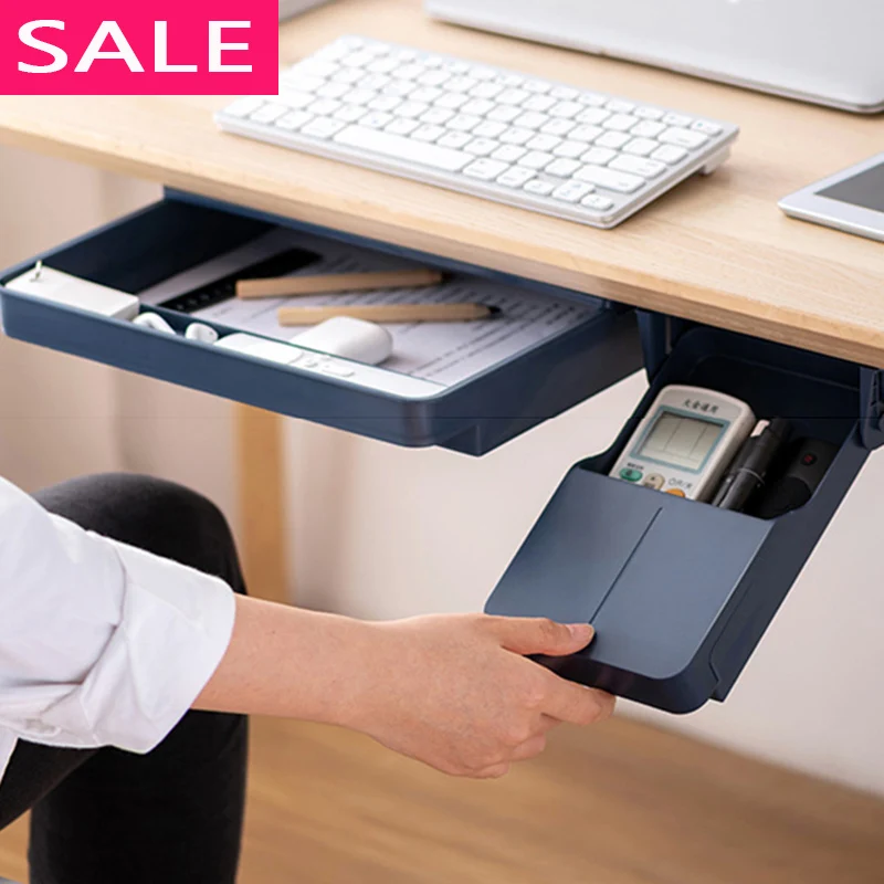 NEW 2pcs Self-adhesive Pencil Tray Desk Table Storage Drawer Organizer Box Under Desk Stand Under-drawer Storage Drawers
NEW 2pcs Self-adhesive Pencil Tray Desk Table Storage Drawer Organizer Box Under Desk Stand Under-drawer Storage Drawers