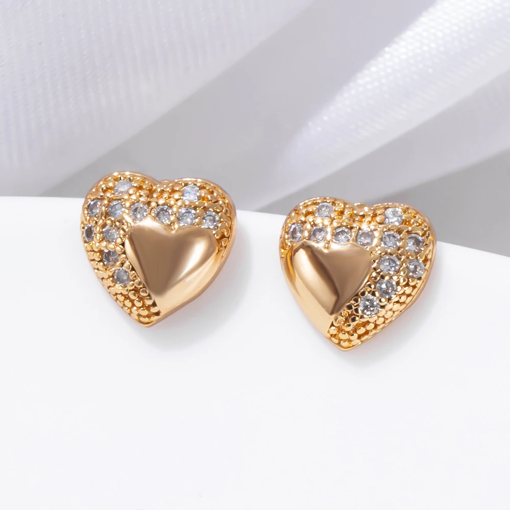 Yunkingdom Newly Stud Earrings Sweet Romantic Earings for Women Heart White Zircon Earings Piercing Jewelry
Yunkingdom Newly Stud Earrings Sweet Romantic Earings for Women Heart White Zircon Earings Piercing Jewelry