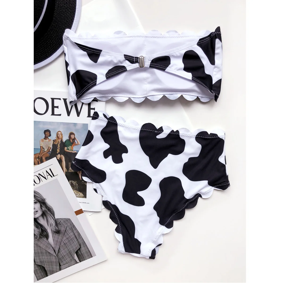 Bandeau Bikini Set High Waisted Bikini Cow Women Swimsuits Female Swimwear Bathing Suit Swimming Suit For Women Beachwear 
Bandeau Bikini Set High Waisted Bikini Cow Women Swimsuits Female Swimwear Bathing Suit Swimming Suit For Women Beachwear