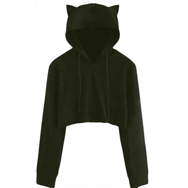 Teen Girls Cute Cat Ear Breathable Trim Winter Sweatshirt Crop Top Autumn Long Sleeve Pullover Hoodies Loose Pullover Moletom
Teen Girls Cute Cat Ear Breathable Trim Winter Sweatshirt Crop Top Autumn Long Sleeve Pullover Hoodies Loose Pullover Moletom