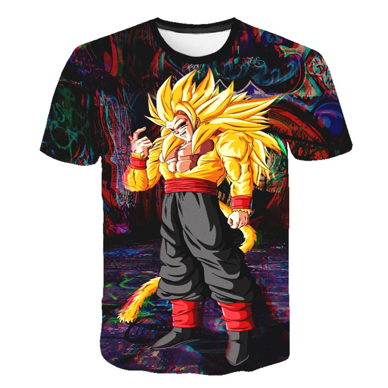 Стильные топы Dragon Ball Новинка лета мужские и женские элегантные повседневные