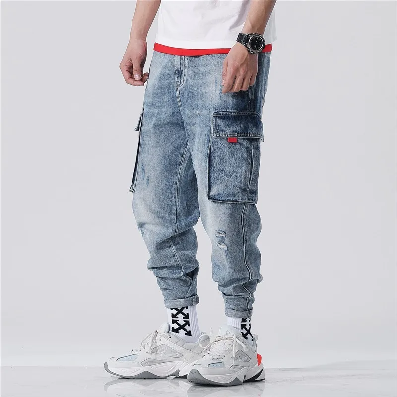 Harajuka Hip Hop Pockets Vintage Cowboy Cargo Harem Pants Ankle Length Loose Casual Jogging Trousers Plus Size 28-42 Streetwear
Harajuka Hip Hop Pockets Vintage Cowboy Cargo Harem Pants Ankle Length Loose Casual Jogging Trousers Plus Size 28-42 Streetwear