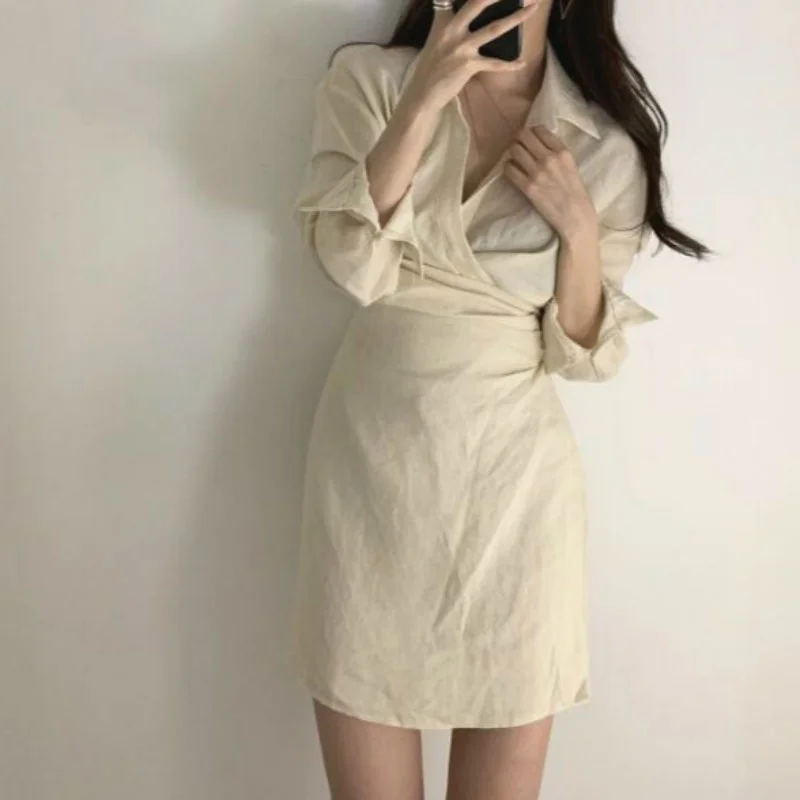 Женское платье-рубашка с запахом SHZQ, Осеннее пикантное облегающее мини-платье с v-образным вырезом, элегантное короткое платье
Женское платье-рубашка с запахом SHZQ, Осеннее пикантное облегающее мини-платье с v-образным вырезом, элегантное короткое платье