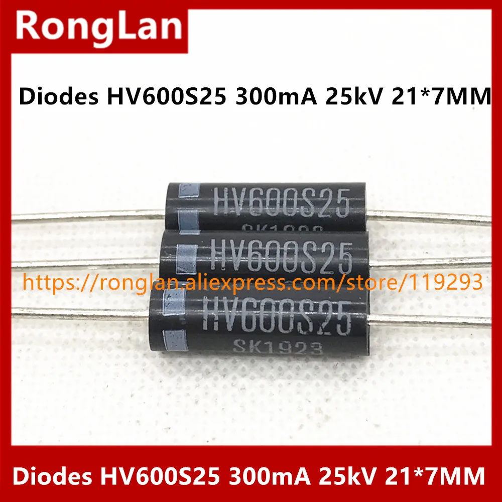 High voltage high voltage diodes HV600S20 400mA 20kV HV600S25 300mA 25kV high voltage silicon stack frequency 21*7MM --20pcs/lot
High voltage high voltage diodes HV600S20 400mA 20kV HV600S25 300mA 25kV high voltage silicon stack frequency 21*7MM --20pcs/lot