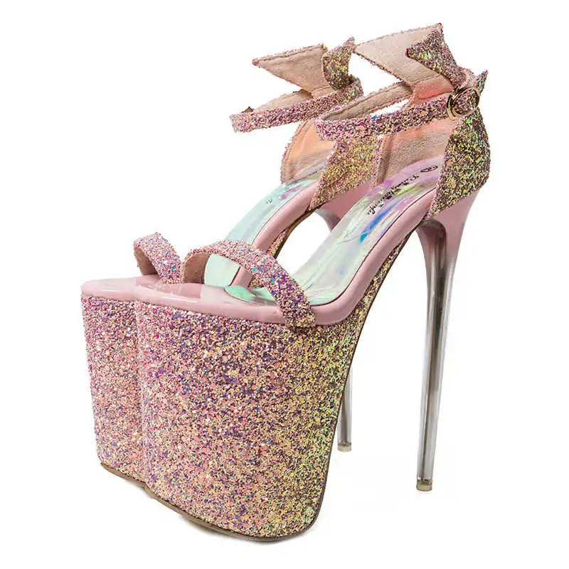 Super high stiletto women's shoes sky high 20cm sandals sexy nightclub size 34-43
Super high stiletto women's shoes sky high 20cm sandals sexy nightclub size 34-43
