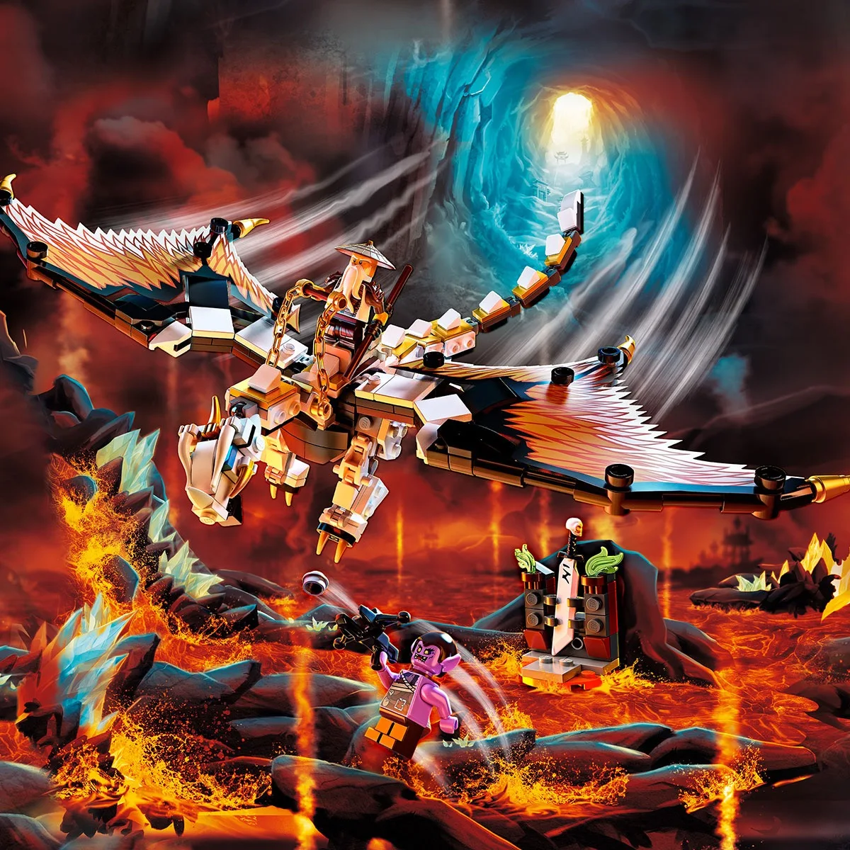 2020 New Ninja Series Master Wu's Fighting Flying Dragon with figures Compatible 71718 Ninjagoed Building Blocks Children's Toys
2020 New Ninja Series Master Wu's Fighting Flying Dragon with figures Compatible 71718 Ninjagoed Building Blocks Children's Toys