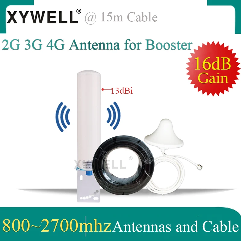 2g 3g 4G Антенна 800 2700 МГц антенна всенаправленная потолочная 15 метровый кабель для 2G