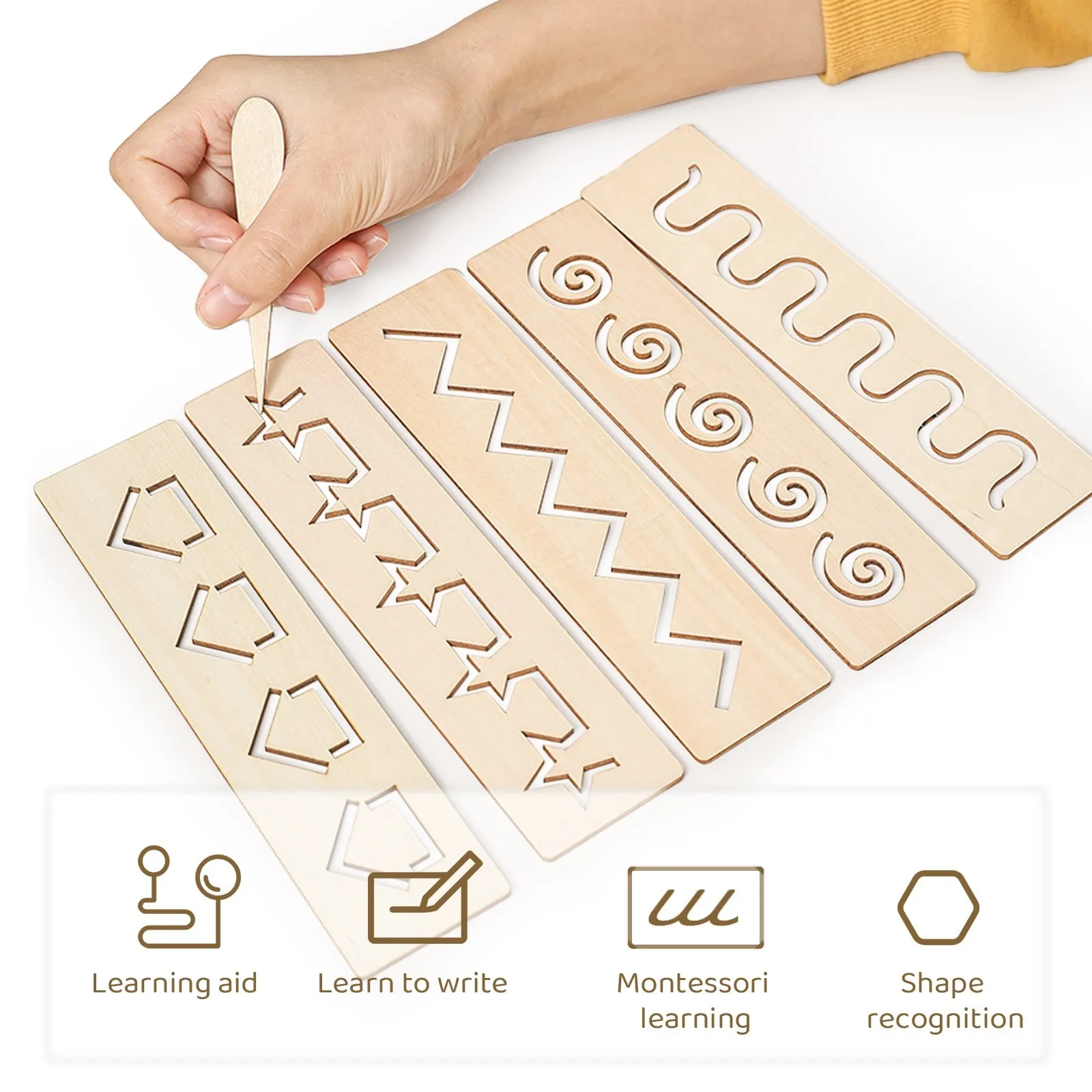 Children's Wooden Educational Toy Montessori Early Learning Word Spelling Letter Number Groove Practice Board Pen Control Traini
Children's Wooden Educational Toy Montessori Early Learning Word Spelling Letter Number Groove Practice Board Pen Control Traini
