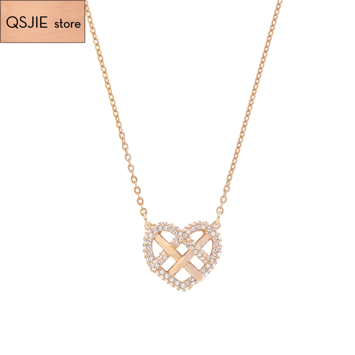 QSJIE High Quality SWA New Romantic Hollow Necklace Gift Lady's Necklace for Valentine's Anniversary Charming fashion jewelry
QSJIE High Quality SWA New Romantic Hollow Necklace Gift Lady's Necklace for Valentine's Anniversary Charming fashion jewelry