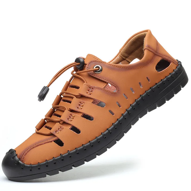 2022 Summer Men's Genuine Leather Sandals Outdoor Breathable Water Shoes For Male Beach Footwear Plus Size 38-48
2022 Summer Men's Genuine Leather Sandals Outdoor Breathable Water Shoes For Male Beach Footwear Plus Size 38-48