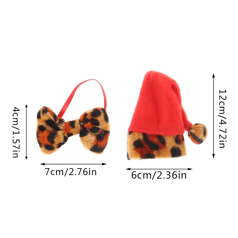2PCS/Set Lovely Bowtie Christmas Hat Leopard Wine Bottle Cover Sets Xmas Party Table Decor (Leopard Bowtie + Christmas Hat)
2PCS/Set Lovely Bowtie Christmas Hat Leopard Wine Bottle Cover Sets Xmas Party Table Decor (Leopard Bowtie + Christmas Hat)