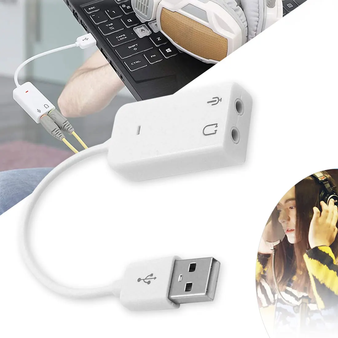 Внешняя звуковая карта USB 2021, адаптер 7,1 виртуального канала с кабелем, микрофоном, интерфейс 3,5 мм, звуковые карты, стерео микрофон, аудио
Внешняя звуковая карта USB 2021, адаптер 7,1 виртуального канала с кабелем, микрофоном, интерфейс 3,5 мм, звуковые карты, стерео микрофон, аудио