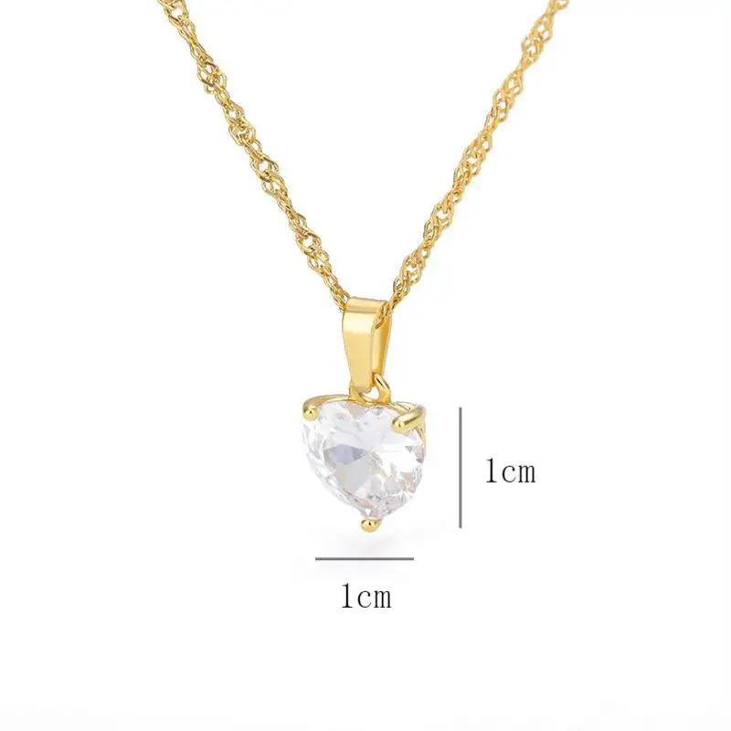 Love Heart Necklaces For Women Water Wave Gold Chain Crystal Zircon Heart Pendant Couple Choker Lucky Valentine Jewelry Gifts
Love Heart Necklaces For Women Water Wave Gold Chain Crystal Zircon Heart Pendant Couple Choker Lucky Valentine Jewelry Gifts