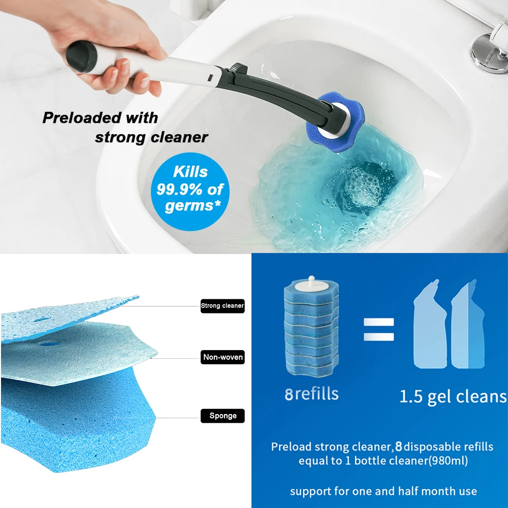 Toilet Brush Without Dead Angle Cleaning Toilet Brush Disposable Household Long Handle Cleaner Tool Bathroom Accessories
Toilet Brush Without Dead Angle Cleaning Toilet Brush Disposable Household Long Handle Cleaner Tool Bathroom Accessories