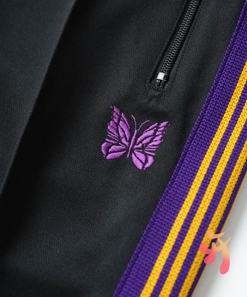 Men's Women's AWGE Needles Sweatpants Butterfly Embroidery Pants Oversize AWGE Needles High Street Trend Retro Striped Trousers 
Men's Women's AWGE Needles Sweatpants Butterfly Embroidery Pants Oversize AWGE Needles High Street Trend Retro Striped Trousers
