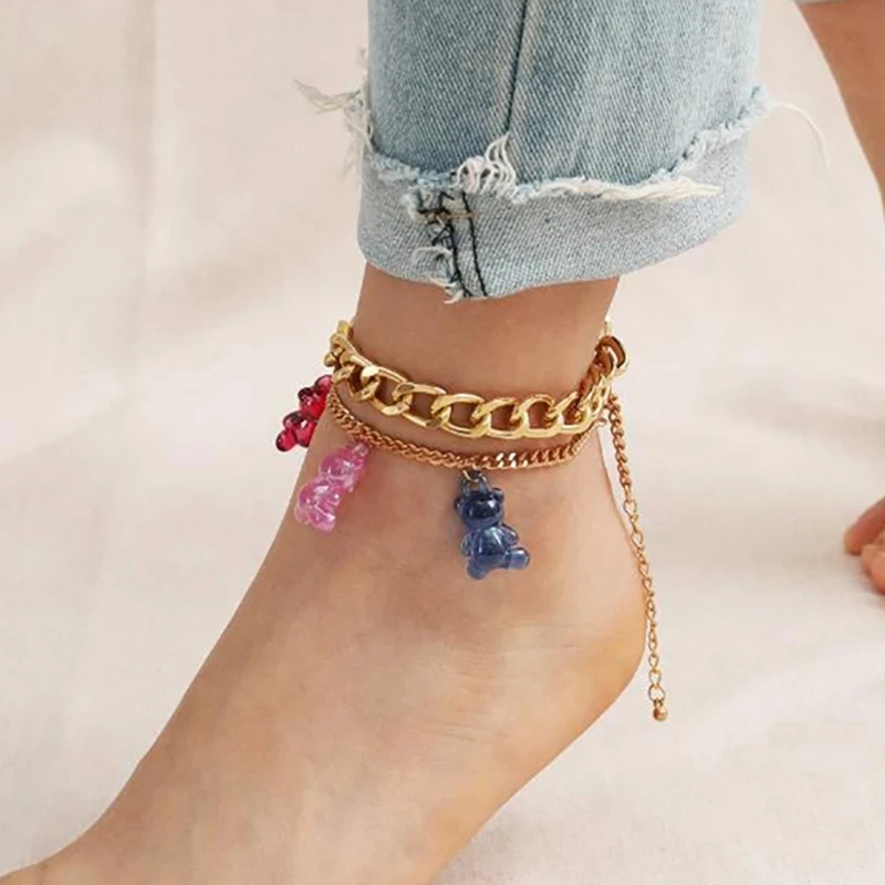 Gummy Bears Anklet Multilayer Stylish Alloy Chain Anklets For Women Girl Beach Foot Chain Leg Bracelets Ankle Bracelet Jewelry
Gummy Bears Anklet Multilayer Stylish Alloy Chain Anklets For Women Girl Beach Foot Chain Leg Bracelets Ankle Bracelet Jewelry