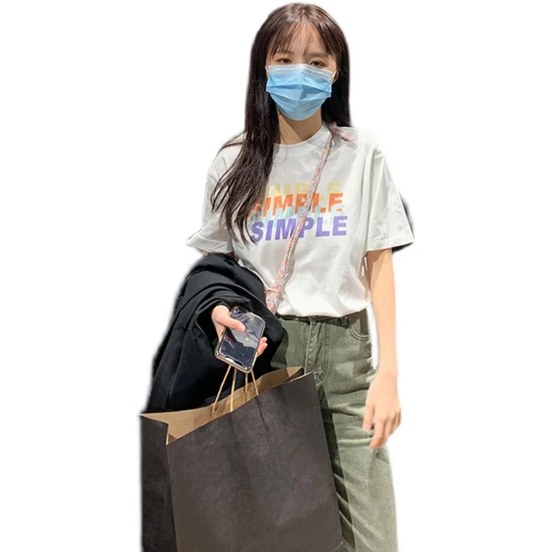 Simple Art 100% Cotton Tshirt Women Summer Casual Outfit y2k Aesthetic Harajuku Tee Shirt Top Dropshipping
Simple Art 100% Cotton Tshirt Women Summer Casual Outfit y2k Aesthetic Harajuku Tee Shirt Top Dropshipping