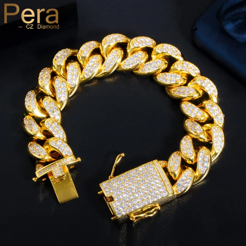 Pera High Quality Chunky Clear Broken Ice Cubic Zirconia Hip Hop Cuban Gold Color Link Bracelets for Women Party Jewelry B128
Pera High Quality Chunky Clear Broken Ice Cubic Zirconia Hip Hop Cuban Gold Color Link Bracelets for Women Party Jewelry B128