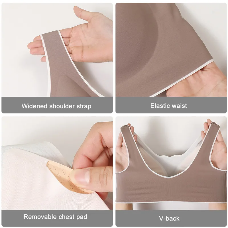 Thai Latex Underwear Women Thin No Steel Ring Ultra-Light Gather Sports Vest Sleep Bra 6 Colors Available Bras For Women
Thai Latex Underwear Women Thin No Steel Ring Ultra-Light Gather Sports Vest Sleep Bra 6 Colors Available Bras For Women