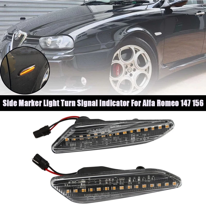 Car Dynamic Side Marker Light Turn Signal Indicator for Alfa Romeo 147 156 Fiat Tipo Lancia Delta 3 Ypsilon
Car Dynamic Side Marker Light Turn Signal Indicator for Alfa Romeo 147 156 Fiat Tipo Lancia Delta 3 Ypsilon