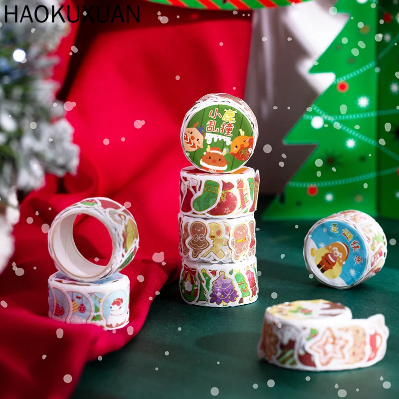 Christmas gift tape stickers bronzing and paper die-cutting tape cartoon hand tent material decorative paste 150 collage tapes
Christmas gift tape stickers bronzing and paper die-cutting tape cartoon hand tent material decorative paste 150 collage tapes