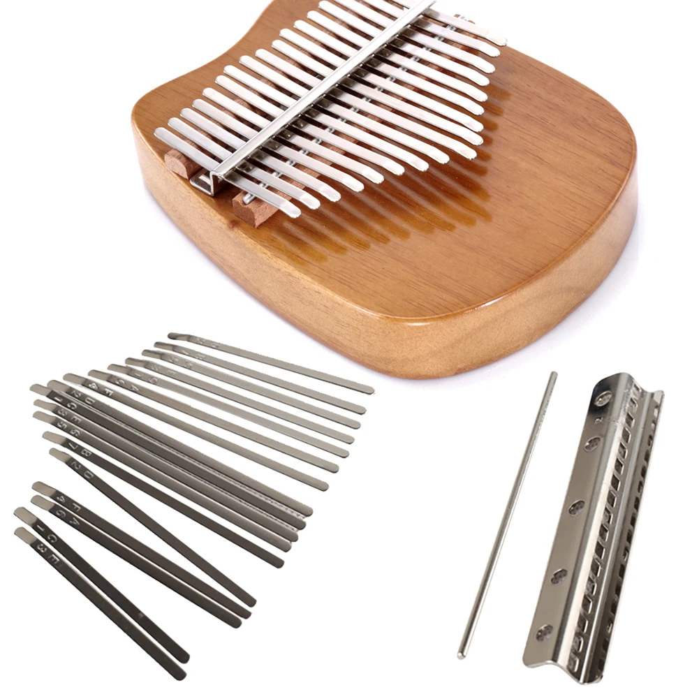 Kalimba 17 Keys Replacement Manganese Steel Thumb Keys Piano with Steel Bead Small Steel Bar Screws Metal Instruments Accessory
Kalimba 17 Keys Replacement Manganese Steel Thumb Keys Piano with Steel Bead Small Steel Bar Screws Metal Instruments Accessory