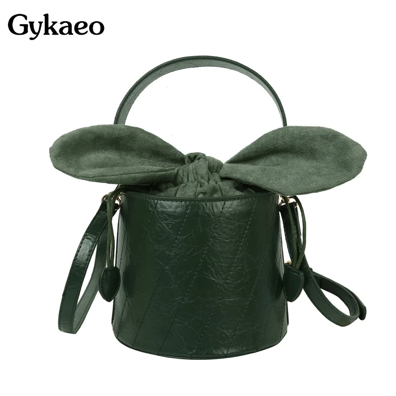 Gykaeo European and American Style Fashion Bow Small Bag Ladies Leather Bucket Messenger Shoulder Bags for Women Casual Tote Bag
Gykaeo European and American Style Fashion Bow Small Bag Ladies Leather Bucket Messenger Shoulder Bags for Women Casual Tote Bag