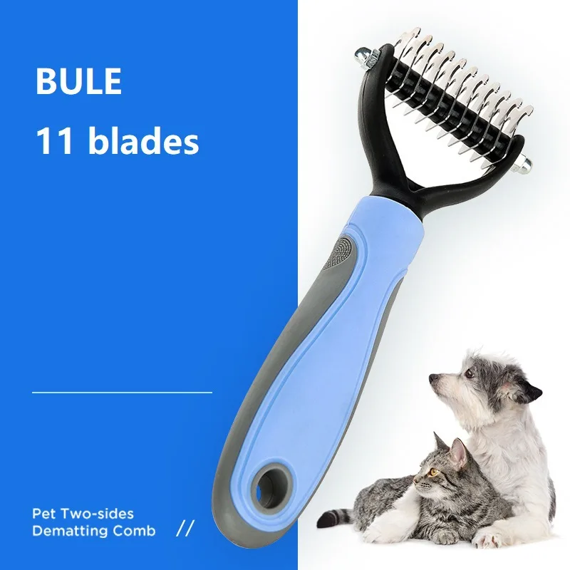 Щетка для вычесывания шерсти домашних животных, двусторонняя расческа для вычесывания шерсти кошек и собак
Щетка для вычесывания шерсти домашних животных, двусторонняя расческа для вычесывания шерсти кошек и собак