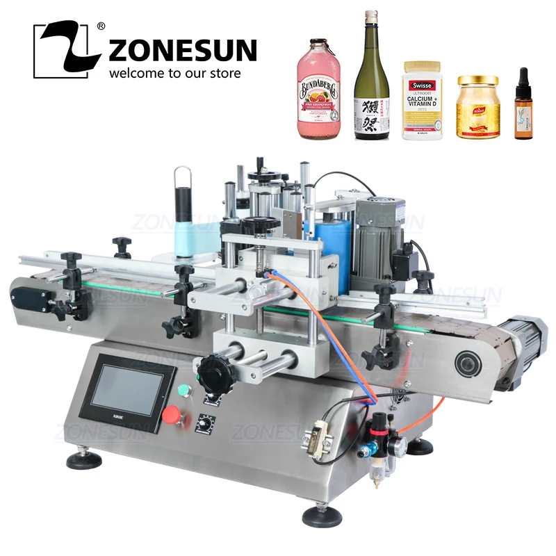 ZONESUN TB-500 Sticker Liquid Soap Automatic Water Bottle Labeling Machines With Date Coding
ZONESUN TB-500 Sticker Liquid Soap Automatic Water Bottle Labeling Machines With Date Coding