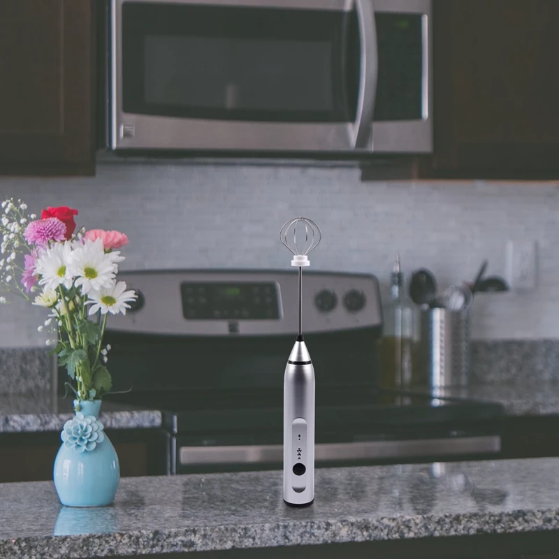 Rechargeable Electric Milk Frother With 2 Whisks, Handheld Foam Maker For Coffee, Latte, Cappuccino, Hot Chocolate, Durable Drin
Rechargeable Electric Milk Frother With 2 Whisks, Handheld Foam Maker For Coffee, Latte, Cappuccino, Hot Chocolate, Durable Drin