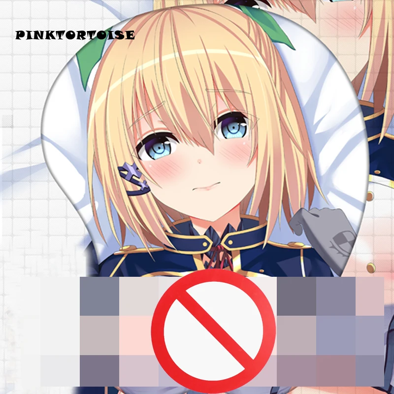 Коврик для мыши pinktorв стиле аниме Touhou Project Rumia мягкий силиконовый 3d коврик груди