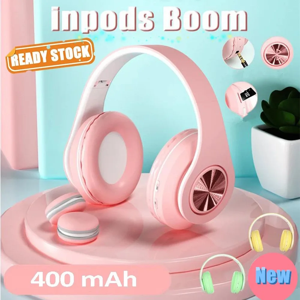 Wireless Bluetooth Headset With Microphone HandsFree Music Headphones with Mic Luminous Macaron HiFi Sound for Xiaomi iPhone
Wireless Bluetooth Headset With Microphone HandsFree Music Headphones with Mic Luminous Macaron HiFi Sound for Xiaomi iPhone