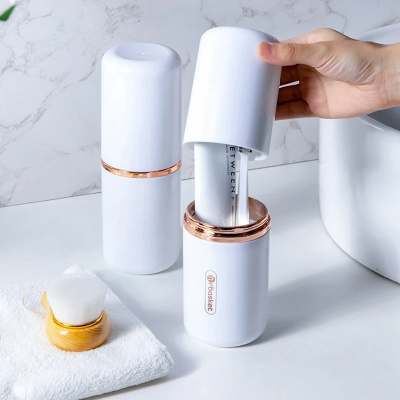1pc Toothbrush Toothpaste Holder Portable Storage Box Case Pencil Container Cup Bathroom Accessories Outdoor Hiking Camping
1pc Toothbrush Toothpaste Holder Portable Storage Box Case Pencil Container Cup Bathroom Accessories Outdoor Hiking Camping