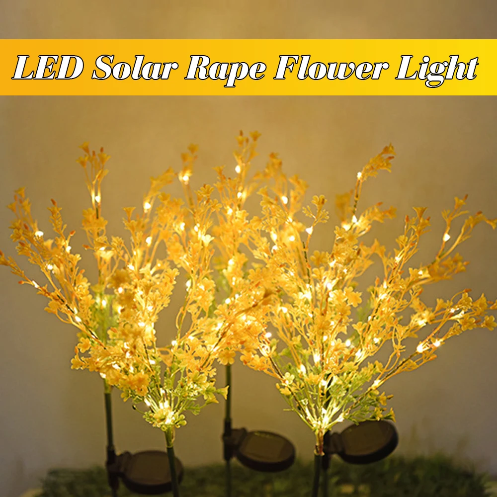 Garden Lamp Light Solar LED Waterproof Landscape Lamp Solar Light Rape Blossoms Gift Home Lawn Light Yard Flower Outdoor Party
Garden Lamp Light Solar LED Waterproof Landscape Lamp Solar Light Rape Blossoms Gift Home Lawn Light Yard Flower Outdoor Party