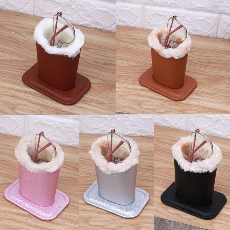 PU Leather Eyeglass Holder Sunglass Stand with Soft Plush Lining Eyeglass Holder
PU Leather Eyeglass Holder Sunglass Stand with Soft Plush Lining Eyeglass Holder