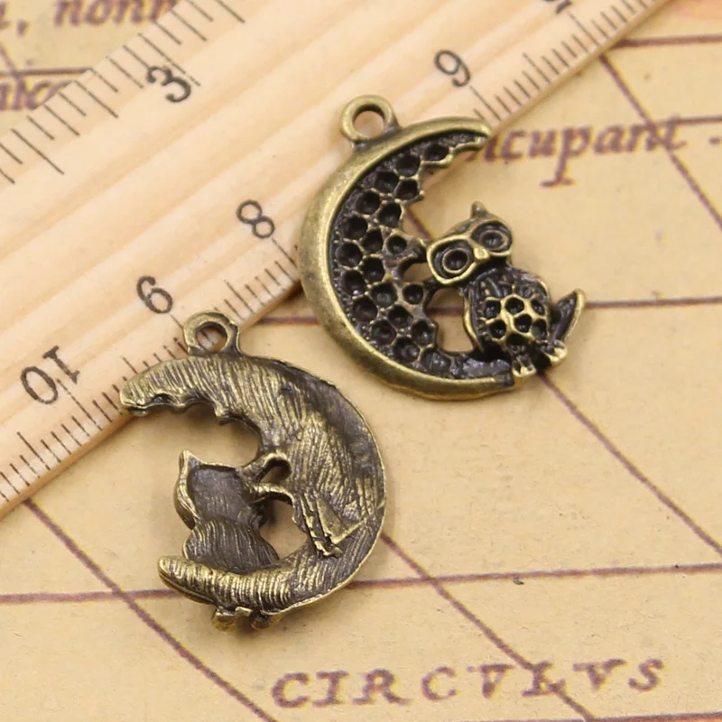15pcs Charms moon owl 27x20mm Antique Bronze Silver Pendants Making DIY Handmade Tibetan Bronze Silver Finding Jewelry
15pcs Charms moon owl 27x20mm Antique Bronze Silver Pendants Making DIY Handmade Tibetan Bronze Silver Finding Jewelry