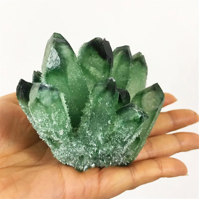 Green ghost crystal cluster green crystal cluster mineral specimen strange stone ecological landscape home office decorations
Green ghost crystal cluster green crystal cluster mineral specimen strange stone ecological landscape home office decorations