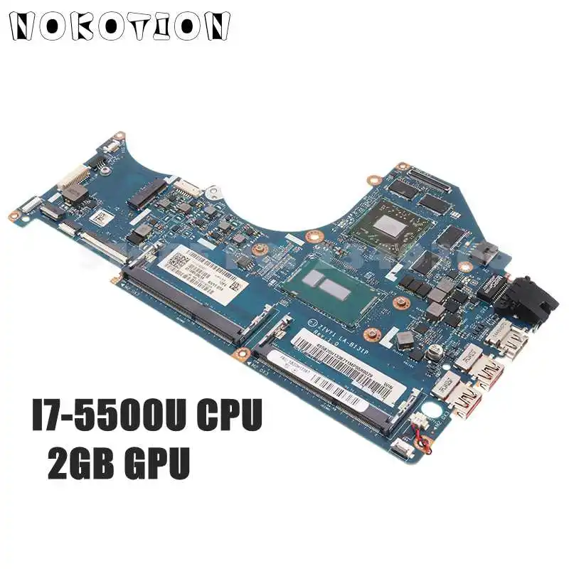 

NOKOTION 5B20H13367 5B20H13366 ZIVY1 LA-B131P For Lenovo Y40-80 Laptop Motherboard R9 M275 GPU I7-5500U CPU