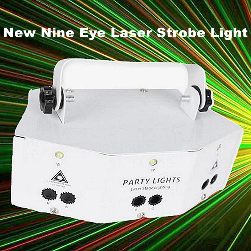 Professional New Nine Eye Laser Strobe Light For Disco Party Show Stage DJ Laser Projector Lights Effect Lamp With Controller
Professional New Nine Eye Laser Strobe Light For Disco Party Show Stage DJ Laser Projector Lights Effect Lamp With Controller