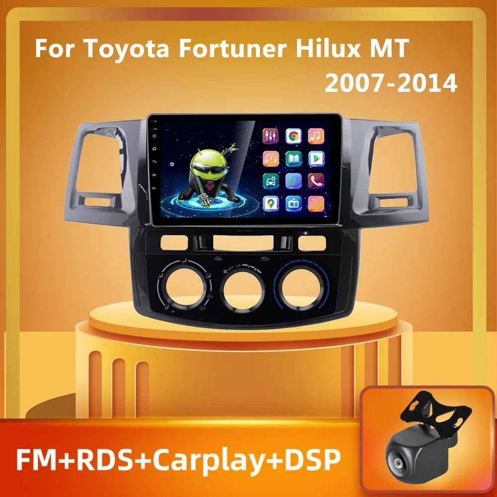 PEERCE 2Din Android10.0 Car Radio Player For Toyota Fortuner Hilux MT 2007 2008 2012 2014 2015 Multimedia Video GPS Navigation
PEERCE 2Din Android10.0 Car Radio Player For Toyota Fortuner Hilux MT 2007 2008 2012 2014 2015 Multimedia Video GPS Navigation