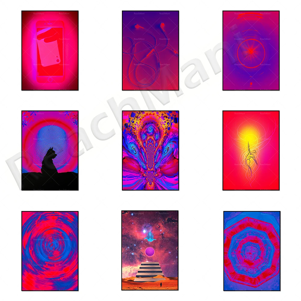 Psychedelic light abstract art gradient color canvas painting retro wall art picture posters and prints living room frameless 
Psychedelic light abstract art gradient color canvas painting retro wall art picture posters and prints living room frameless