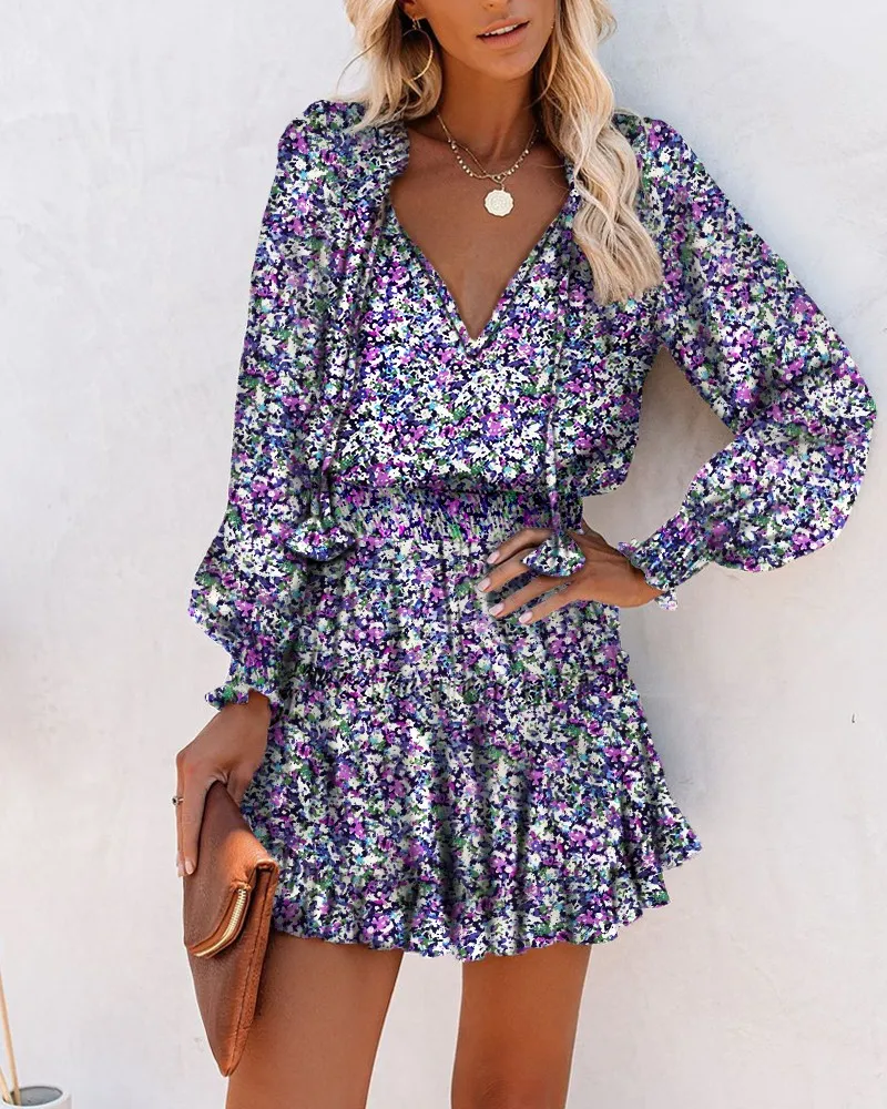 Bohemian Women Dress Sexy Mini Printing Dresses Spring And Autumn Casual V Neck Holiday Dress Femme Long Sleeve Vestido De Mujer
Bohemian Women Dress Sexy Mini Printing Dresses Spring And Autumn Casual V Neck Holiday Dress Femme Long Sleeve Vestido De Mujer