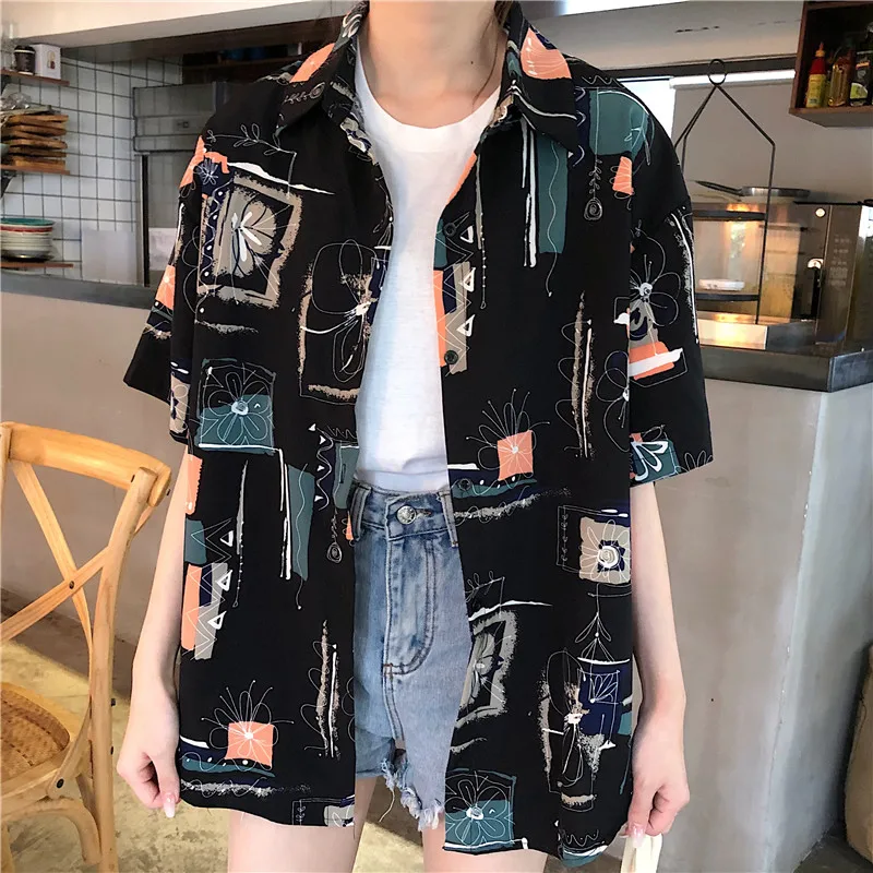 Big Plus Size Harajuku Blouse for Women Ladies Oversized Button Up Shirt Tops Long Loose Clothes Vintage Aesthetic Short Sleeve
Big Plus Size Harajuku Blouse for Women Ladies Oversized Button Up Shirt Tops Long Loose Clothes Vintage Aesthetic Short Sleeve