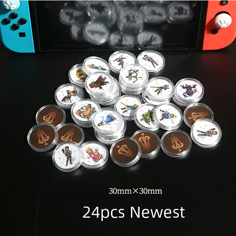 

24pcs NTAG215 Zelda NFC Card 20 Heart Wolf Revali Mipha Daruk Urbosa For amiibo Game the Legend of Breath of the wild NS Switch