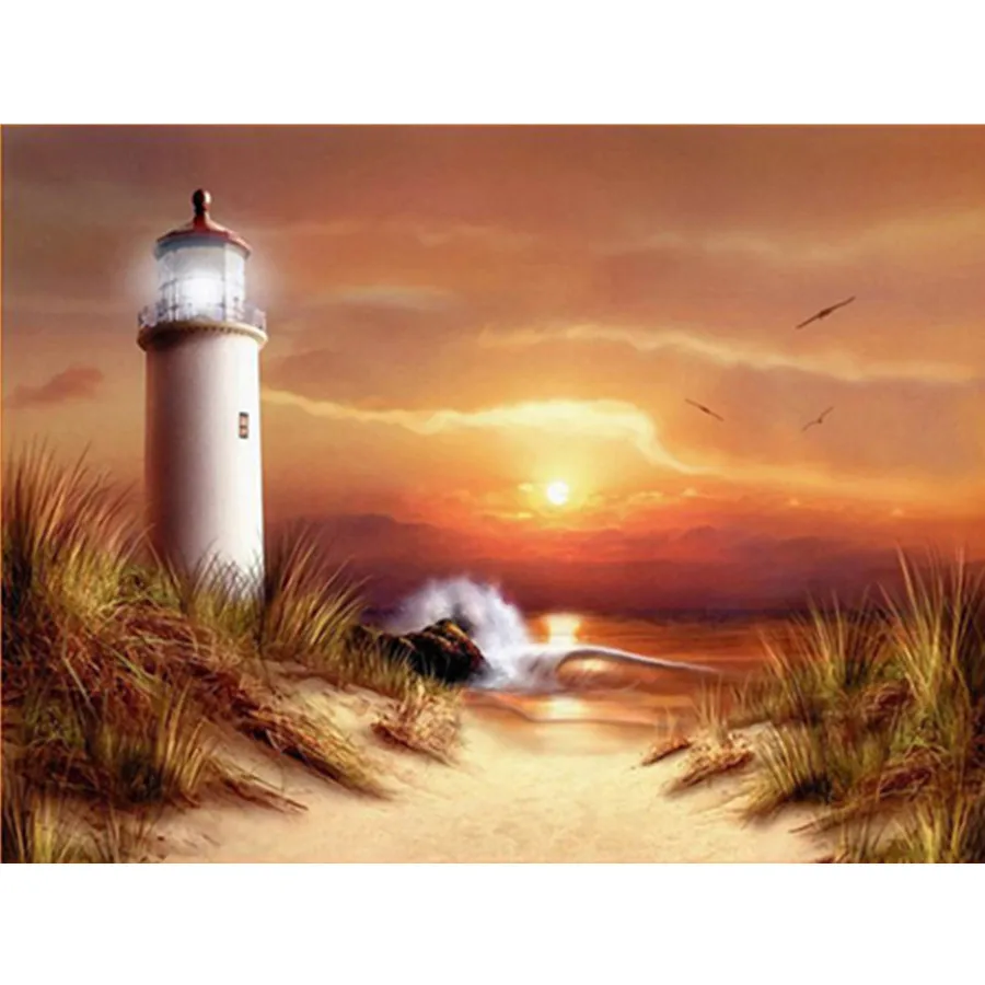 5D DIY Diamond Painting "Sunrise and lighthouse" Diamond Embroidery Full Lay Cross Stitch Diamond Mosaic Home Accessories Gift
5D DIY Diamond Painting "Sunrise and lighthouse" Diamond Embroidery Full Lay Cross Stitch Diamond Mosaic Home Accessories Gift