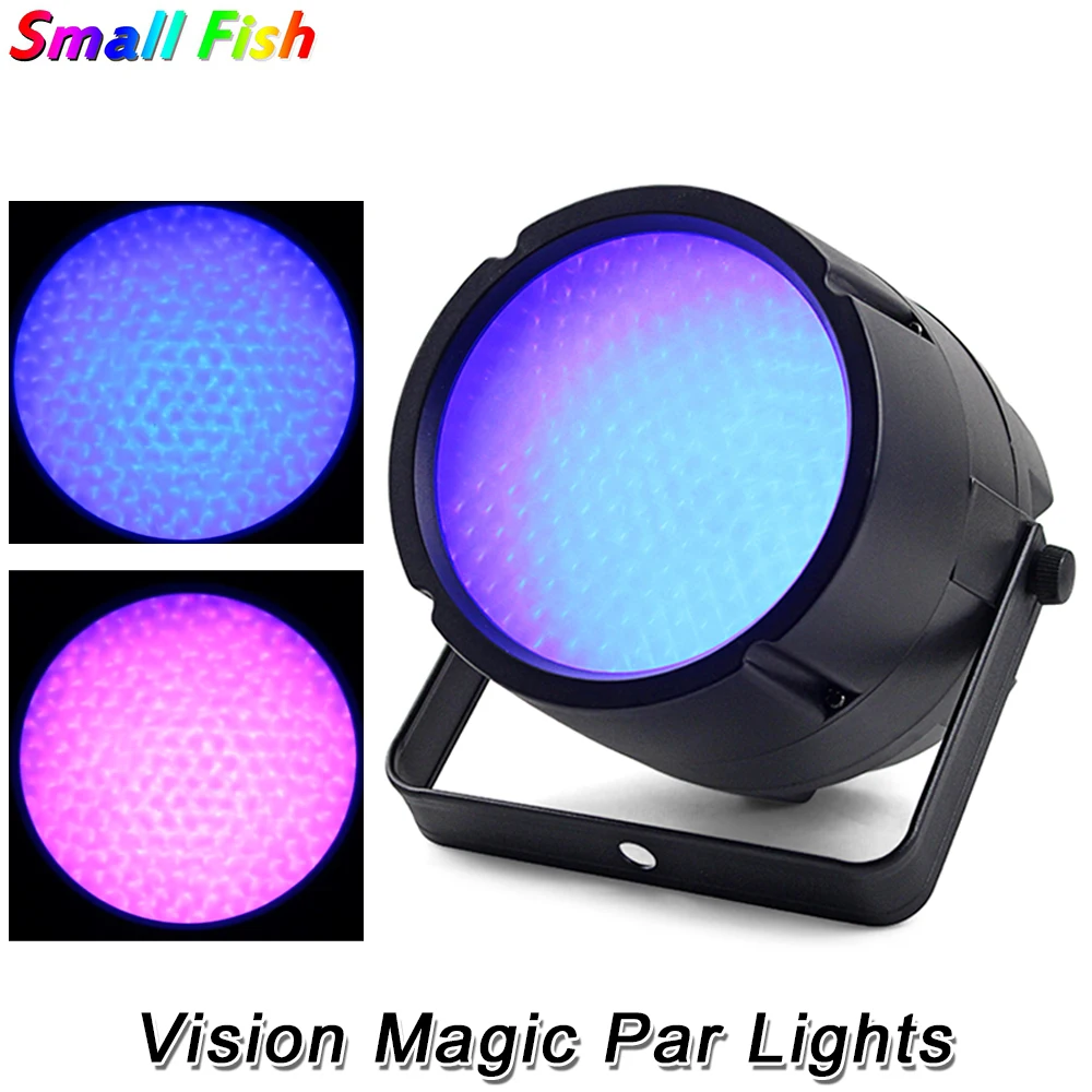 

2Pcs/Lot Vision Magic Par Light 169 RGB 3IN1 SMD 5050 LED DMX Stage Lighting Effect DMX512 Flat Par Light For DJ Disco Party