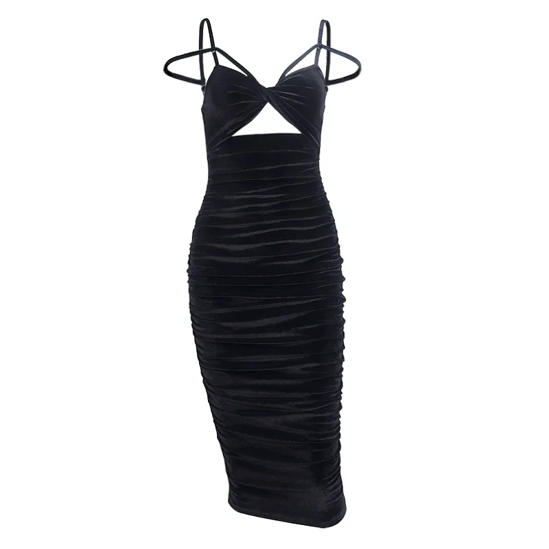 Woman's Casual Solid Color Strapless Sweater Dress Slim Sexy Hollow Out Fashion Bodycon Party Dresses Vintage Strap Dress
Woman's Casual Solid Color Strapless Sweater Dress Slim Sexy Hollow Out Fashion Bodycon Party Dresses Vintage Strap Dress
