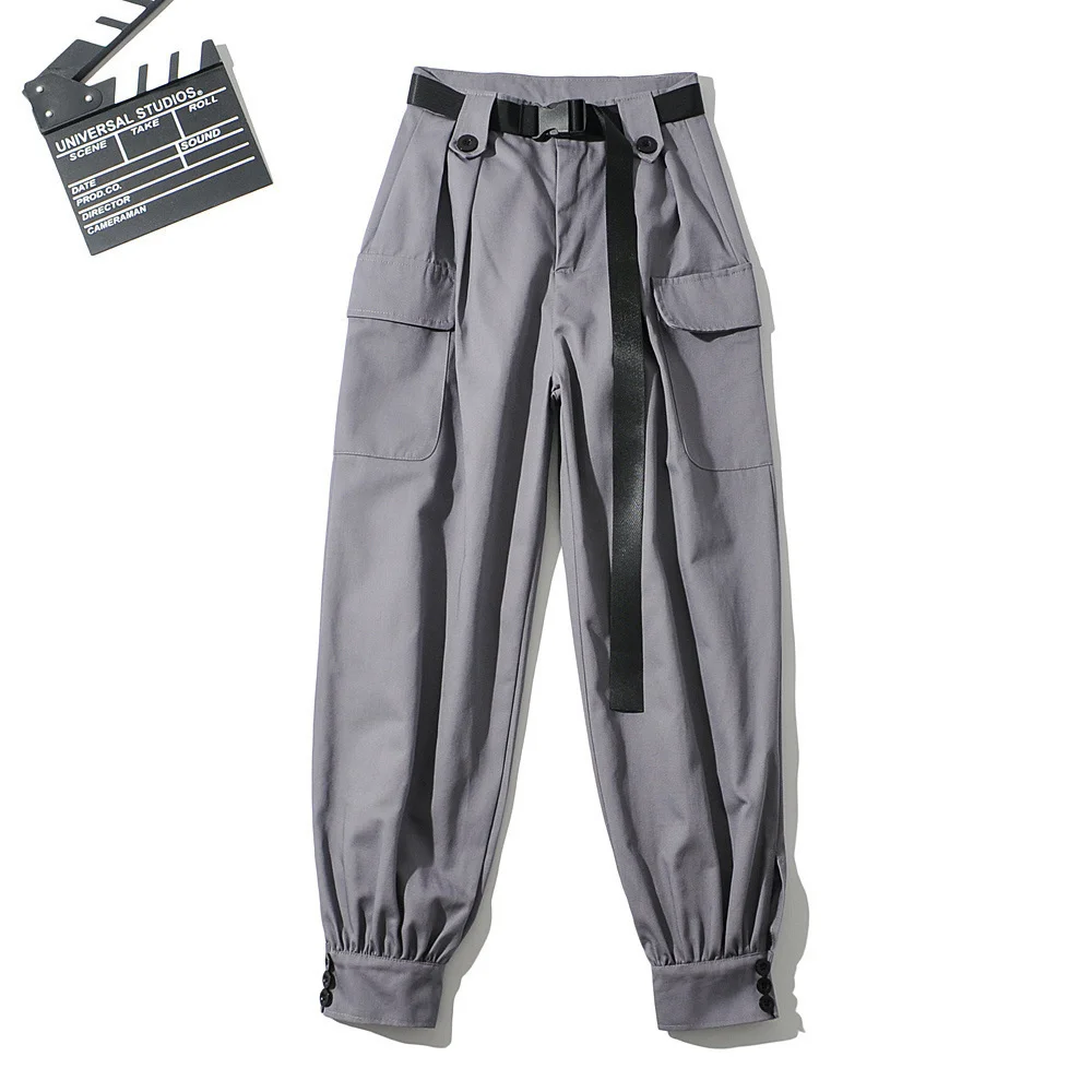 Fashion Pockets Casual pants women's belted waist wide loose track pants 2021 new beamed overalls sweatpants women Full Length
Fashion Pockets Casual pants women's belted waist wide loose track pants 2021 new beamed overalls sweatpants women Full Length