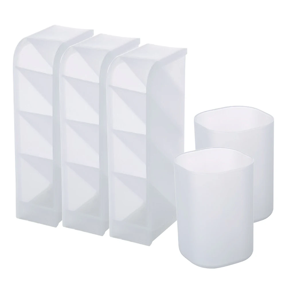 Pen Storage Set Holder Desk Organiser Translucent White Plastic Christmas for Office School Home Supplies 5PCS
Pen Storage Set Holder Desk Organiser Translucent White Plastic Christmas for Office School Home Supplies 5PCS